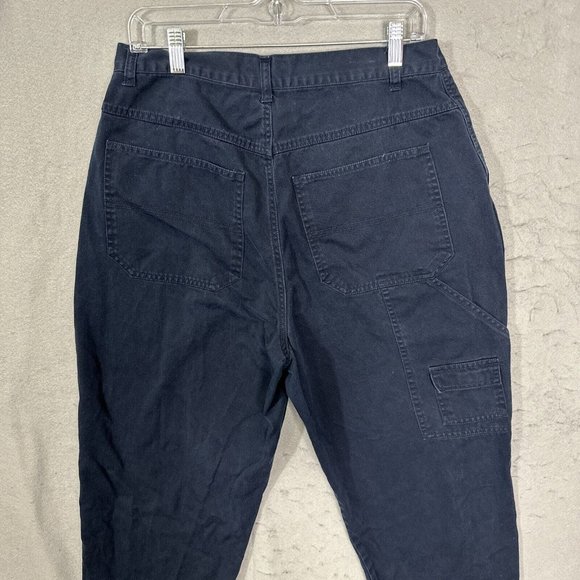 CJ Banks Womens Carpenter Pants Blue Plus Size 14W - Picture 8 of 10